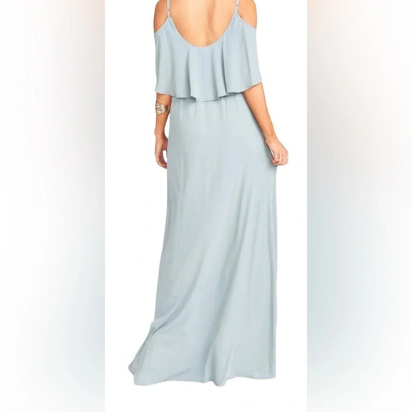 Show Me Your MuMu Caitlin Ruffle Maxi bridesmaid dress, size X-Small - Picture 2 of 5